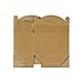 LaRibbons 24 Pack Treat Gift Boxes - 6.25 x 3.5 x 3.5 inches Brown Paper Box Recycled Kraft Gift Box with Stickers, Perfect for Birthday, Party, Wedding