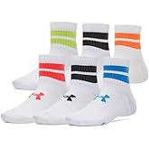 Under Armour Boys' Youth Essential Quarter Socks (6-Pack)