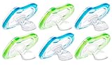 Munchkin Latch Lightweight Pacifier 6+ Months, 6 Pack, Blue/Green