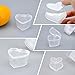 BSTYU Slime Storage Container - 24 Pack Heart-Shaped Slime Slime Box Tank with Lids - Leak-Proof Transparent Plastic Foam Ball Slime Storage Containers