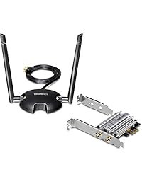 TRENDnet TEW 807ECH AC1200 Adaptador PCIe inalámbrico de doble banda de alta potencia, de largo alcance