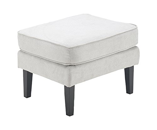 Elle Decor UPH10020A Elle Décor Olivia Ottoman, Accent Chair, Gray - Thumbnail 5
