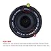 waka 58mm Lens Hood Set, Reversible Tulip Flower + 3 Stages Collapsible Rubber Lens Hood + Center Pinch Lens Cap with Cap Keeper Leash + Microfiber Cleaning Cloth