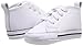 Converse CT Baby Boys First Star Leather High Top Sneaker, White, 3 Infant