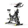 ANEWSIR Exercise Bike Indoor Cycling Bike, Silence Equipment with LCD Display/Heart Rate Monitor/iPad Holder/Magnetic Resistance/Adjustable Soft Seat, Cardio Bike ideal for Home Gym. (2021 new)