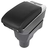 ZENITHIKE Center Console Armrest Storage Box Replaces for 2012-2015 for Chevy Sonic Black Console Armrest Cover Replacement