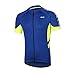 ARSUXEO Men’s Short Sleeves Cycling Jersey Bicycle MTB Bike Shirt 636 Blue Size XLthumb 1