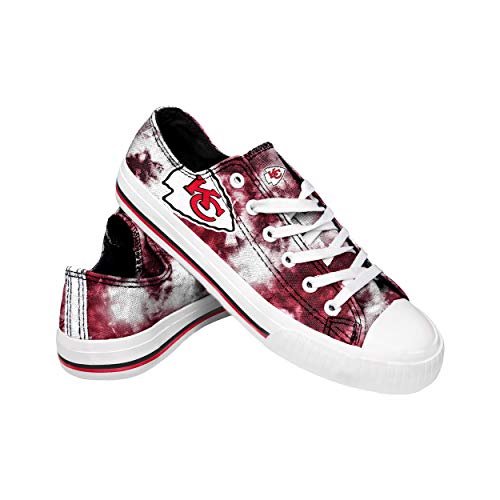 FOCO Kansas City Chiefs NFL Womens Low Top Tie Dye