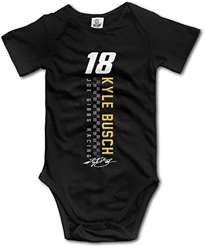Black Baby's Kyle Busch Finish Line Romper Jumpsuit