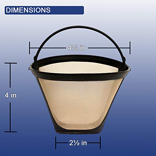 image for GoldTone Brand Reusable #4 Cone replaces your Ninja Coffee Filter for 