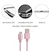 MCUK Type C Cable, 3 Pack 3ft 6ft 10ft Type C Cable Charging Cord Nylon Braided Data Sync Cable for New Macbook 12 inch, OnePlus 2, LG G5, Nexus 6P/5X, ChromeBook Pixel (3ft+6ft+10ft)Pink