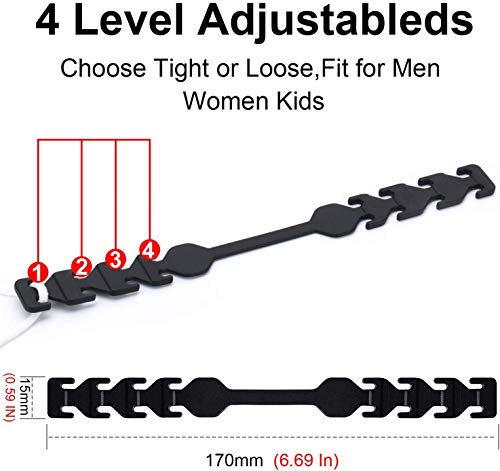 5pcs Black Face Mask Extender Strap,Adjustable Comfortable Mask Ear Saver To Relieve Discomfort and Pain In Your Ears,Ear Protector For Women Men Kids