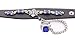 NuoYa Punk Cosplay anime Kuroshitsuji Fashion eagle mark bracelet Sapphire Ring Charms HOT black Black, 8.7inches