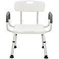 Urby Plus Size Extra Wide Shower Chair for Elderly and Disabled with Arms and Back, Silla para Baño Adulto Mayor, Ideal for Seniors, Big & Tall Person. 150kg Weight Capacity.