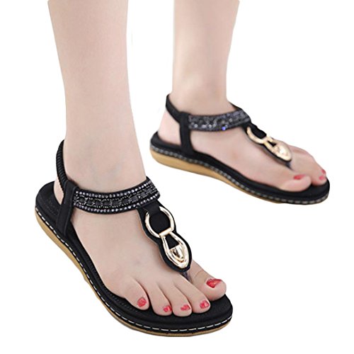 Summer Flat Sandals Ladies Bohemia Beach Flip Flops Shoes Sandles Clip Toe Shoe