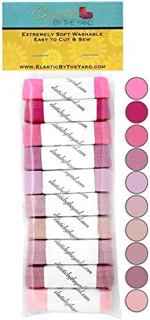 Pinks Collection - 10yd Sample Multi Pack - FOE Grab Bag - 5/8" Fold Over Elastic