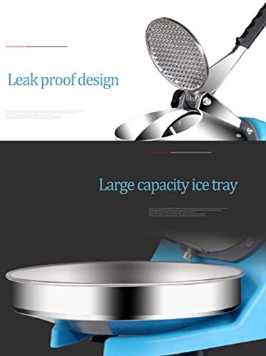 DBMGB Ice Crusher Elektrisch, Eiscrusher Elektrisch Edelstahl Mit Verstellbarer Doppelklinge, Schneekegelhersteller für… – Bild 7