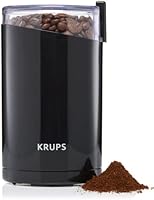 KRUPS F203 Electric Spice and Coffee Grinder with Stainless Steel Blades, Black
