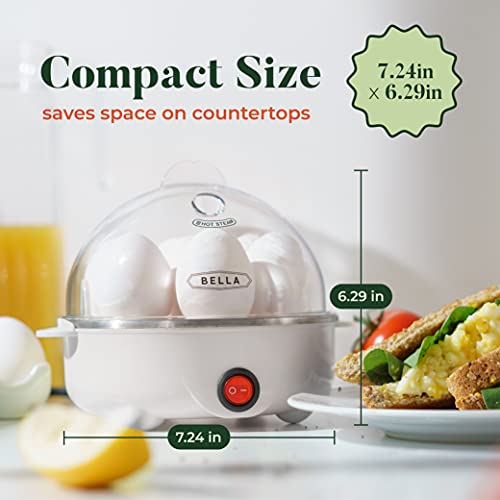 BELLA Rapid Electric Egg Cooker and Poacher with Auto Shut Off for