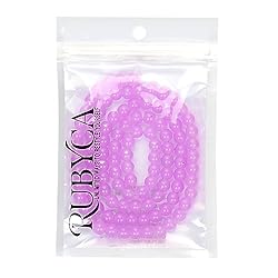 RUBYCA 1 Strand 8MM Jade Imitation Round Painted