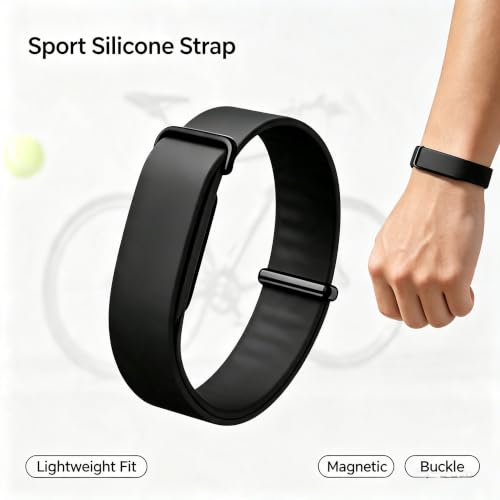 For Google Fitbit Air Adjustable Silicone Sport Waterproof Wrist Band | Skin-friendly sweatproof silicone watch strap with multi-size holes, easy swap for workout running daily outdoor use.