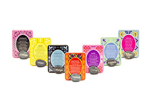 image for Made Easy Kit Decorative Forever Gift Metal Tin Box with Stones of Sen