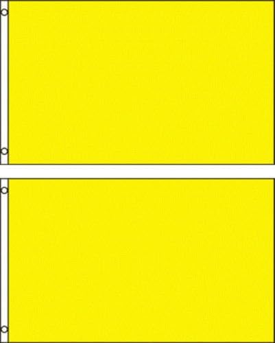 Amazon Com Ant Enterprises 2 Pack Lot 2x3 Yellow Solid Plain
