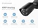 Amcrest UltraHD 4MP 8CH Video Security System - Four 4MP Weatherproof IP67 Bullet Cameras, 98ft IR LED Night Vision, Hard Drive Not Included, HD Over Analog/BNC, Smartphone View (Black)
