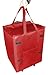 dbest products Bigger Smart Cart, Red Collapsible Rolling Utility Cart Basket Grocery Shopping Teacher Hobby Craft Art