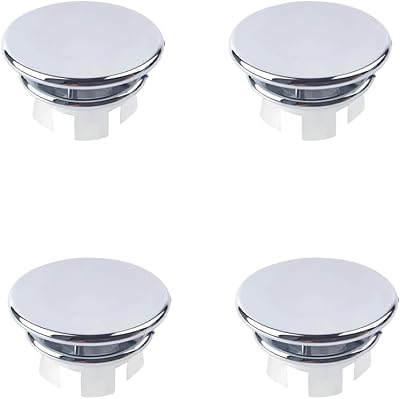 Aeuezxx 4Pcs Sink Overflow Ring Round Hole Cover Basin Drain Trim Cap Bathroom