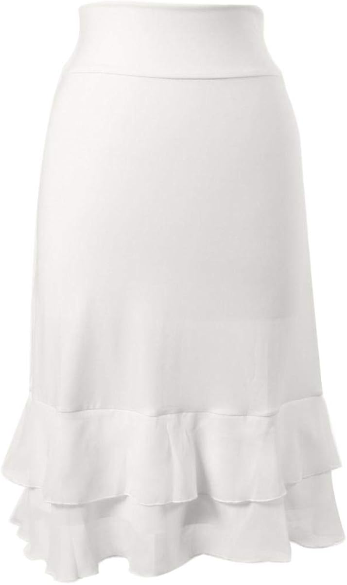 Peekaboo-Chic Iris Chiffon Half Slip Skirt Extender - Womens Skirt Extenders - Skirt Extender for Women at  Women’s Clothing store