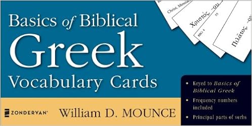 Basics of Biblical Greek Vocabulary Cards (The Zondervan Vocabulary Builder Series), by William D. Mounce Basics of Biblical Greek Vocabulary Cards (The Zondervan Vocabulary Builder Series), by William D. Mounce