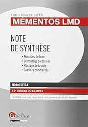 Note de synthèse