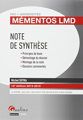 Note de synthèse