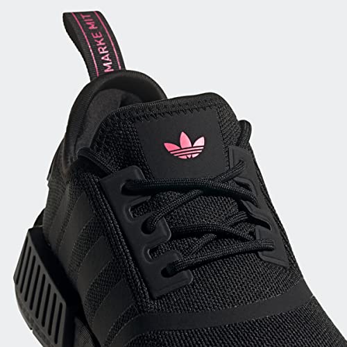 adidas Women's NMD_r1 Sneaker, Core Black/Core Black/Solar Pink,