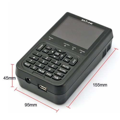 Satlink WS-6906 3.5 - Inch Screen DVB-S FTA Digital Satellite Finder Meter