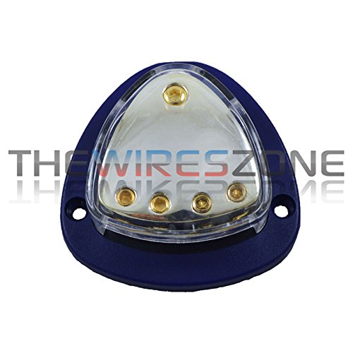 (1) 4 Gauge In to (4) 8 Gauge Out Car Amp Ground or Power Distribution Block