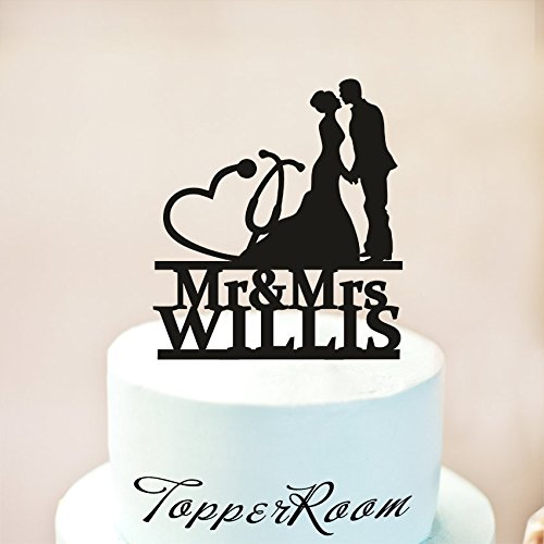 Physician Wedding Cake Topper Medical Doctor Wedding Cake Topper