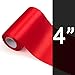 ADVcer 4 inch Wide Red Satin Ribbon Roll - 24.1 Yard Long Bulk for Christmas Holiday Decor, Wedding Birthday Ceremony, Car Bows, Gift Wrapping, Ribbons Cutting, Chair Sashes, Indoor Outdoor Embellish