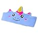 Kids Headphones, Volume Limiting with Ultra Thin Adjustable Speakers Soft Children Fleece Headband Toddler Headphones for Home and Travel - Unicorn
