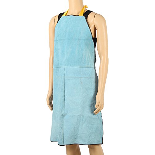 GGGarden Welding Apron Protective Clothing Thermal Protection Workwear Leather 100X70CM - #3 - Thumbnail 3
