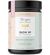 Winged Glow Up Collagen Powder | Hair, Skin, Nails & Stress Relief for Women | Grass Fed Collagen...