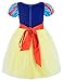 Party Chili Princess Snow Costume for Girls Dress Up with Accessories 4-5 Years(120cm)