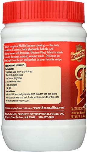 Sesame King, Tahini, 16 Ounce