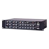 12-Channel Wireless Bluetooth Power Amplifier - 6000W Rack Mount Multi Zone Sound Mixer Audio Home Stereo Receiver Box System w/RCA, USB, AUX - for Speaker, PA, Theater, Studio/Stage - Pyle PT12050CH