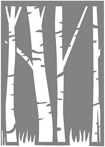 Pronty Art Craft Mask Stencil A5 (5.83 × 8.27 Inches) - Trees and Grass