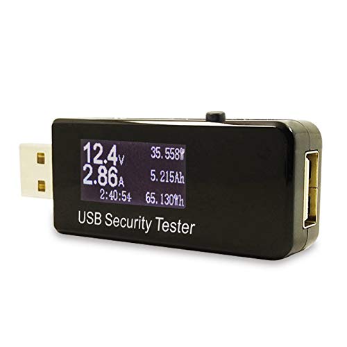 USB Multímetro,USB Detector Voltímetro Amperímetro Tester Voltaje,Temperatura,Corriente