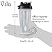 Vila Blender Bottle: Perfect for smoothies, protein blends and more: Stainless steel blender ball inside: Leak-proof, dishwasher safe and BPA-free: Embossed Ounce and Milliliter markings