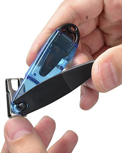 Gent House Rotary Nail Clipper Cutter with Back Placed Extractable Nail File 360 Degree Rotating Swivel Head Sharp for Nail Toenails