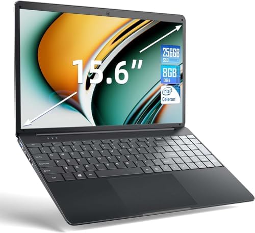SGIN Laptop 15,6 Zoll, 8 GB RAM 256 GB SSD Notebook Produktbild-Vorschau 4